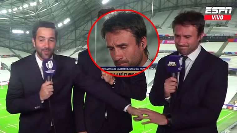 El Chelo Bosch se quebró en vivo al dar su opinión sobre el triunfo de Los Pumas. Foto: Captura ESPN