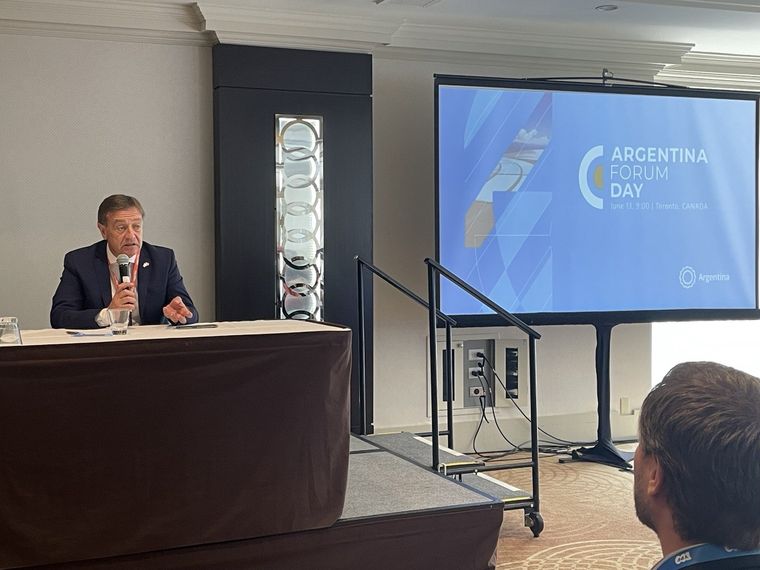 Rodolfo Suarez habló desde Canadá. Foto: Mendoza Gobierno.