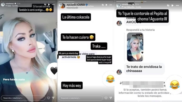 Los mensajes de Mauro Icardi. Los mensajes de Mauro Icardi.