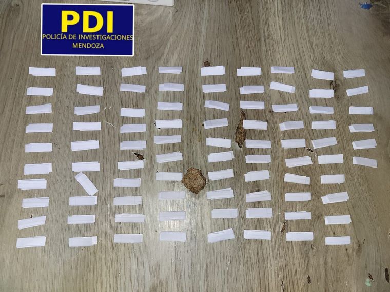 Se secuestraron 88 envoltorios con cocaína Se secuestraron 88 envoltorios con cocaína