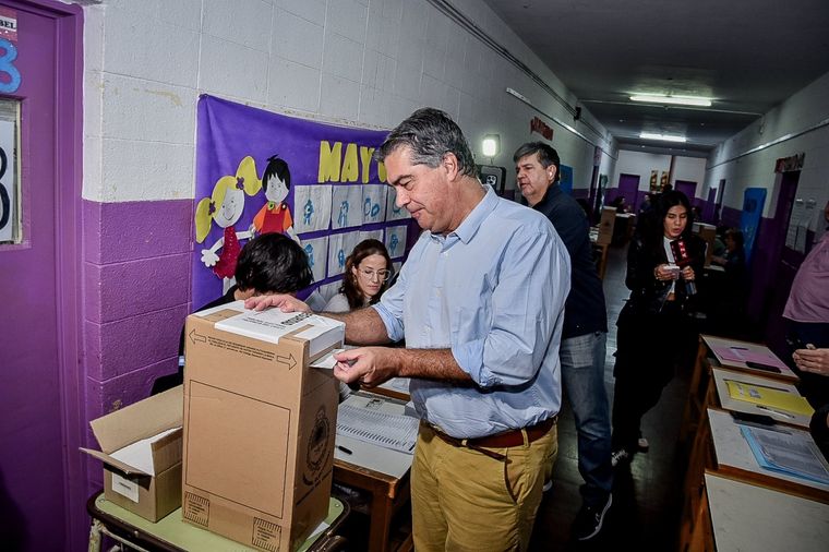 Jorge Capitanich votó en Chaco Foto: Jorge Capinatich