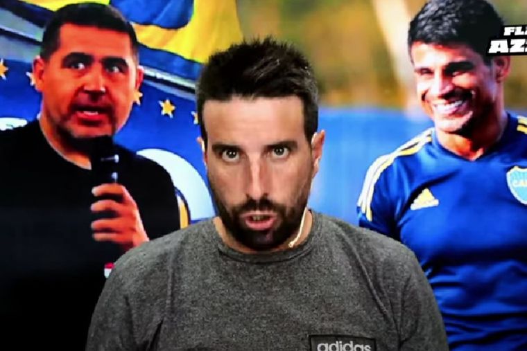 Azzaro dio otra versión sobre la decisión de Riquelme de despedir a Ibarra Foto: Flavio Azzaro - YouTube