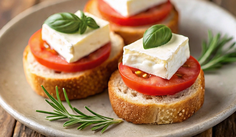 Estas bruschettas son la opción perfecta para almorzar o cenar en verano