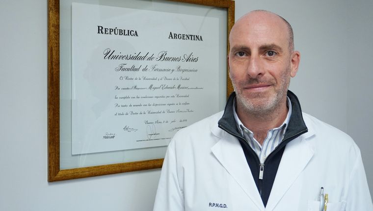 Miguel Marino está al frente del Laboratorio de Huellas Genéticas Foto: Rodrigo DAngelo / MDZ