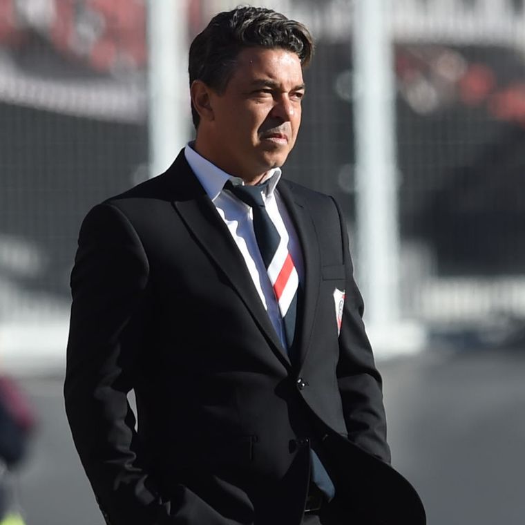 Gallardo con la corbata igual a la de Labruna Foto: River Plate