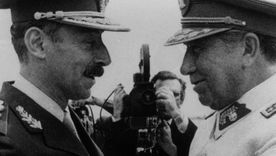 Los generales Jorge Rafael Videla de Argentina y Augusto Pinochet de Chile en un encuentro en 1978.