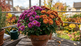 Crisantemo, una plant resiliente. Fuente: IA Gemini. Crisantemo, una plant resiliente. Fuente: IA Gemini.