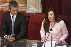 Martín Menem y Victoria Villarruel Foto: Juan Mateo Aberastain/MDZ