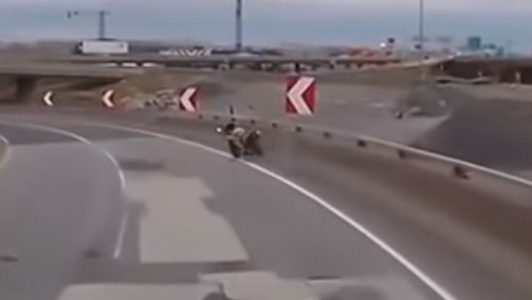 Siguió sola Tras el impacto, el rodado continuó andando sin conductor.