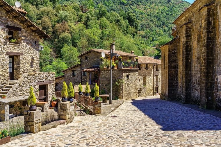 Beget se encuentra en el noreste de España en Girona Foto: Shutterstock