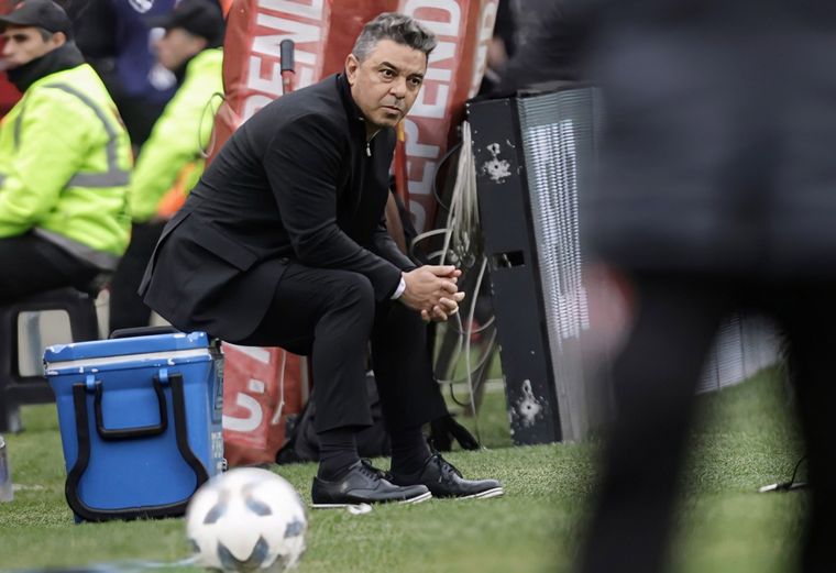 El técnico del elenco de Núñez habló post empate. Foto: Fotobaires
