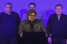 Milei encabezó el acto en La Plata.