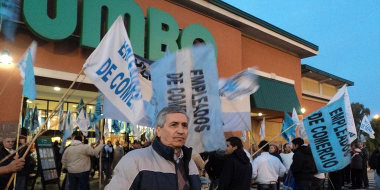 Guillermo Pereyra encabezó la protesta.