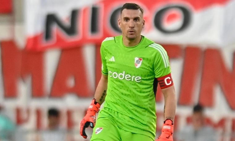 Franco Armani y su sincericidio tras el gol de Universitario. Foto: River Plate