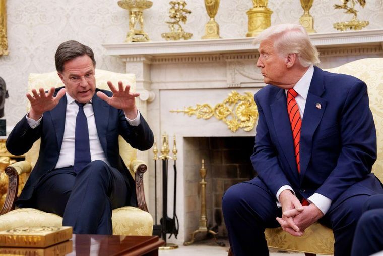 Trump se reunió en marzo con el secretario general de la OTAN, Mark Rutte.