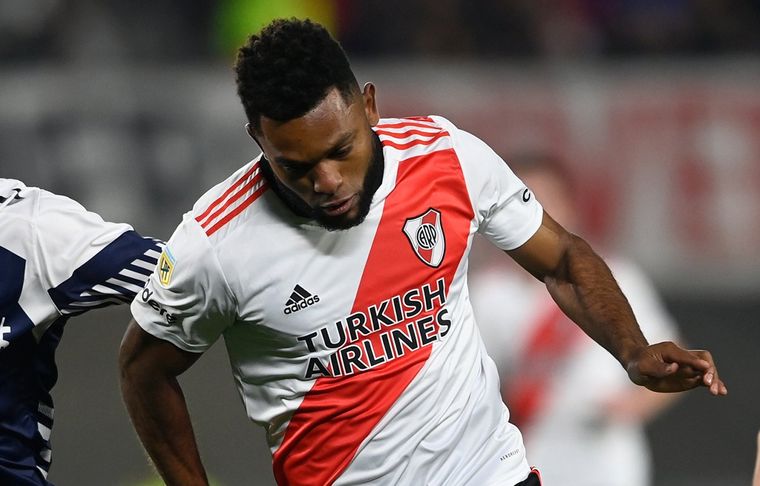 Miguel Borja El colombiano realizó un gesto para la gente de River.