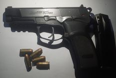 La pistola calibre 40 secuestrada en el caso de violencia de género.&nbsp;