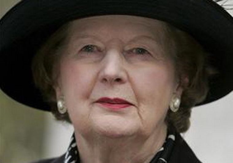 Margaret Thatcher, ex primera ministro inglesa. Foto: Efe