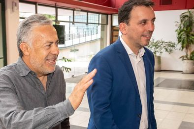 MDZol | El gobernador Cornejo junto a Tadeo García Zalazar Foto: Gobierno