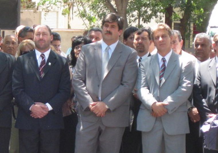 Gustavo Pinto, Mario Abed y Jorge Giménez esperan los fondos del Anticíclico