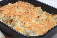 Coliflor con bechamel gratinada Foto: Saltando la Dieta