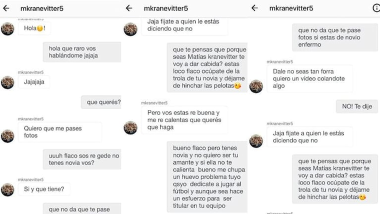 Mensajes con tintes amenazadores. Mensajes con tintes amenazadores.