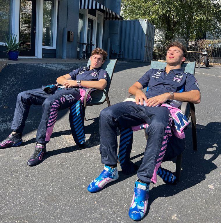 Franco Colapinto y Pierre Gasly se preparan para un caluroso Gran Premio de Estados Unidos.&nbsp;