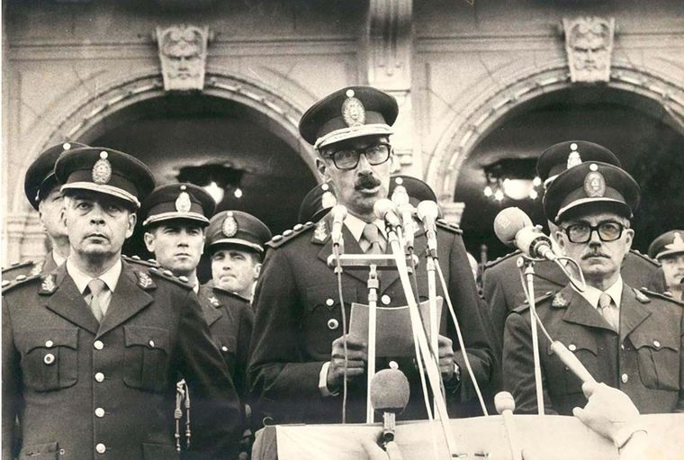 Presidente de facto, Jorge Videla. Foto: Gentileza: La primera piedra