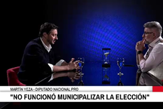 Martín Yeza, diputado nacional del PRO, habló con Luis Novaresio para el canal A24. Martín Yeza, diputado nacional del PRO, habló con Luis Novaresio para el canal A24.