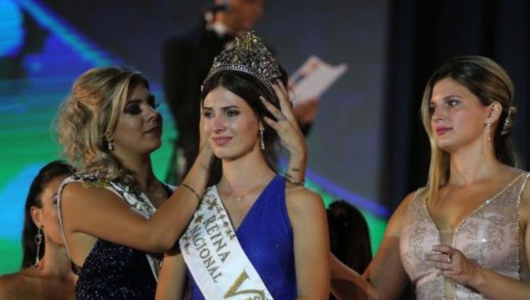 La coronación de Mayra Tous en 2020, al año siguiente no hubo Fiesta de la Vendimia. Foto: Gobierno de Mendoza