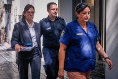 Integrantes de la Policía de la científica que participaron de la investigación llegan a tribunales Foto: Telam Integrantes de la Policía de la científica que participaron de la investigación llegan a tribunales Foto: Telam