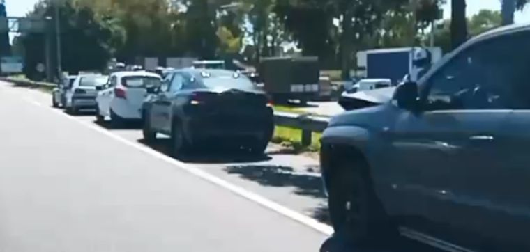 El hecho ocurrió a la altura del Parque Sarmiento, en el barrio porteño de Saavedra.