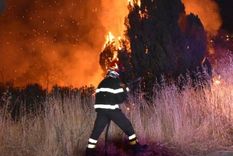 La ola de calor del Mediterráneo provoca la propagación de incendios forestales en casi todo el sur de Italia. Foto: REUTERS