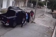 La nena de 6 años escapó y presenció el robo Foto: Captura de video La nena de 6 años escapó y presenció el robo Foto: Captura de video