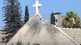 La iglesia católica de Gaza bombardeada por Israel. Foto X, @JehadAbusalim
