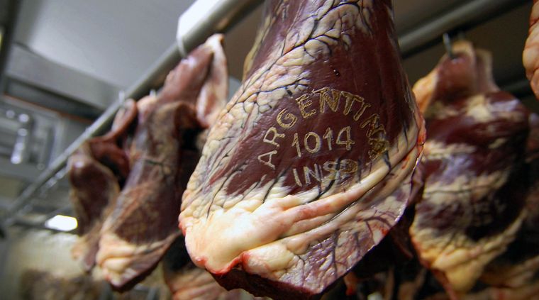 Exportaciones de carne vacuna. Foto: NA