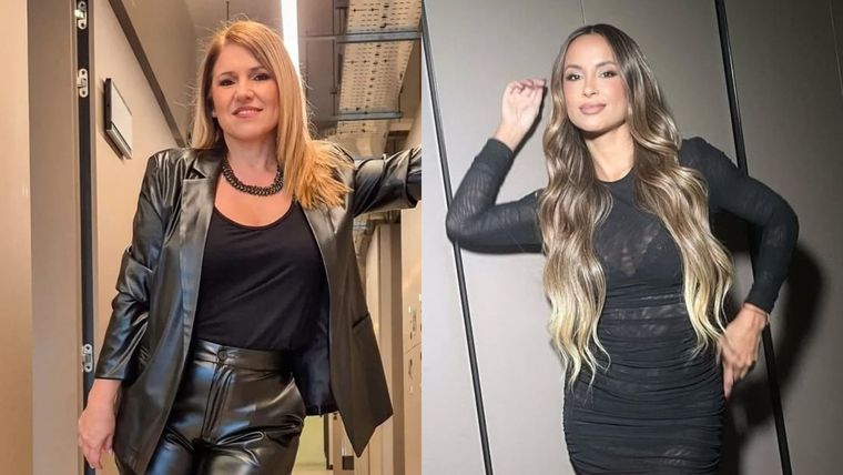 La periodista quedó enfrentada con la bailarina luego de revelar la infidelidad que habría cometido. Foto: Instagram @ferigleok / @lourdesanchezok