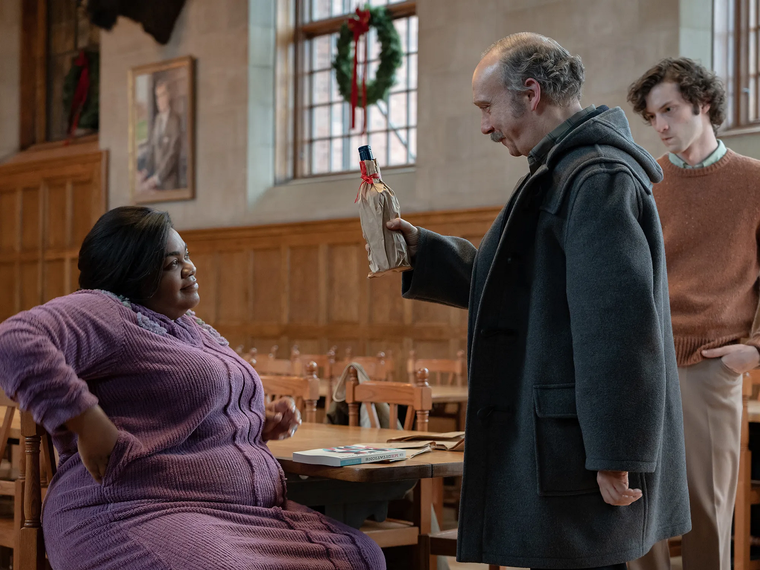Da'Vine Joy Randolph y Paul Giamatti en Los que se quedan. Da'Vine Joy Randolph y Paul Giamatti en Los que se quedan. 