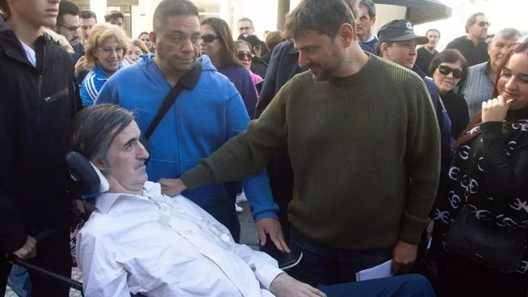 Grabois y Esteban Bullrich durante un encuentro que mantuvieron Foto: Cuenta X Juan Grabois