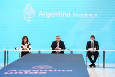 Cristina Fernández de Kirchmer, Alberto Fernández y Sergio Massa.