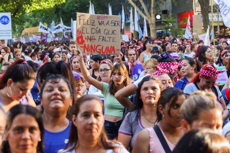 Cada 8 de marzo, miles de mujeres se manifiestan a nivel internacional Foto: Santiago Tagua