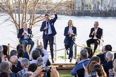 Maximiliano Pullaro y Juan Schiaretti lanzaron la campaña de Provincias Unidas. Foto: X @Maxipullaro