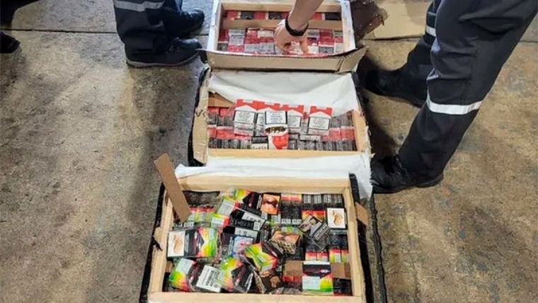 Parte de la mercadería secuestrada Foto: Gentileza