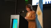 Patricia Bullrich habló en una cumbre del CRA