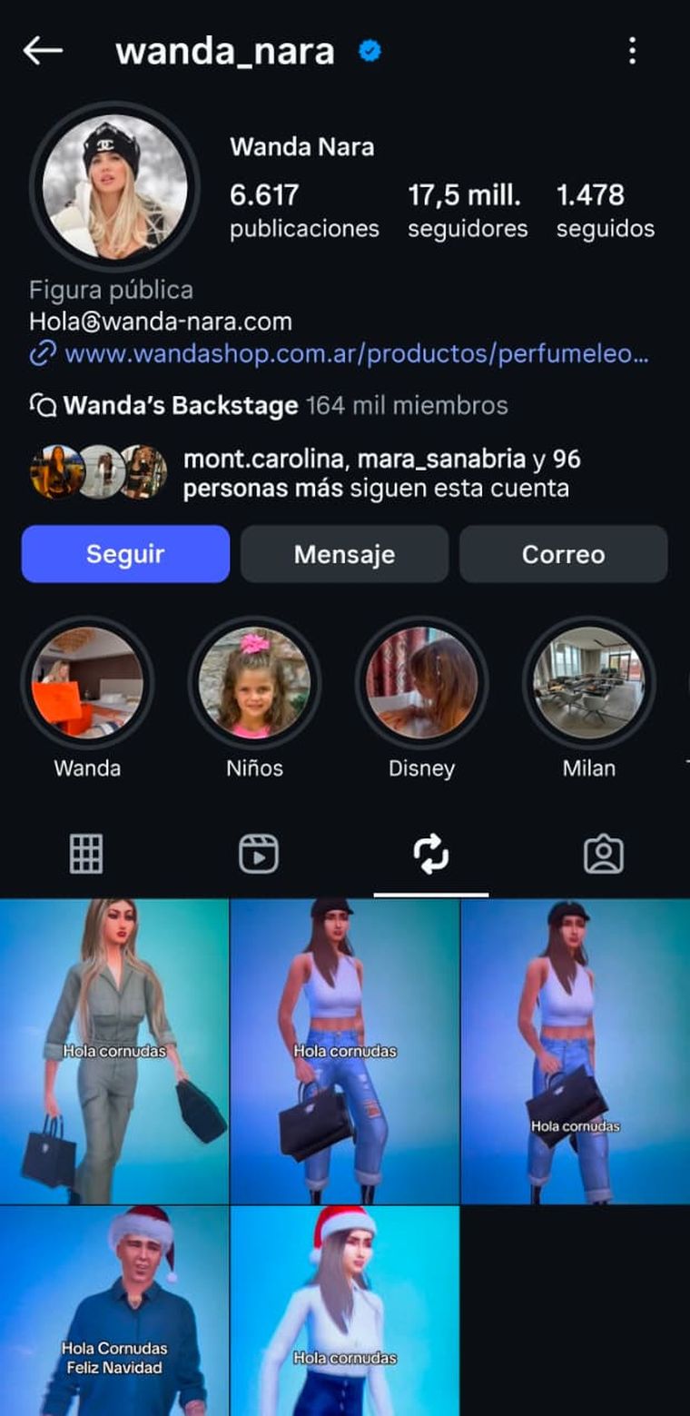 Los diferentes videos que compartió Wanda Nara. Los diferentes videos que compartió Wanda Nara.