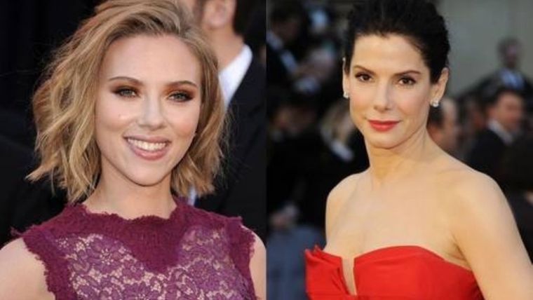 Inolvidable el apasionado beso entre Sandra Bullock y Scarlett Johansson que estalló en las redes