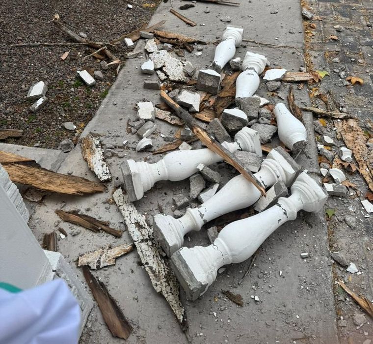 La caída del árbol provocó importantes daños materiales. La caída del árbol provocó importantes daños materiales.