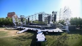 El escenario de la próxima Vendimia dela Ciudad de Mendoza, en el Parque Cívico. Foto: Gentileza El escenario de la próxima Vendimia dela Ciudad de Mendoza, en el Parque Cívico. Foto: Gentileza