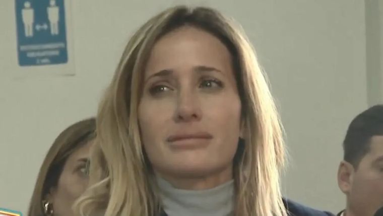 Julieta Prandi en el juicio a su ex pareja. / Captura de pantalla