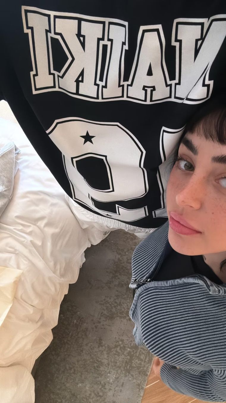 La artista se mostró La artista se mostró